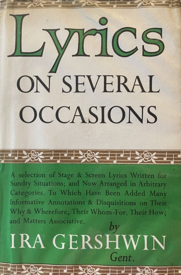 Lyrics on Several Occasions - Alfred A. Knopp - First Edition - 1959